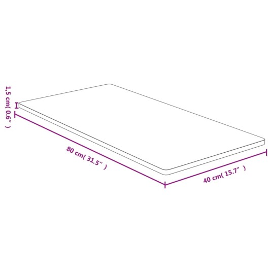  Bordplate 40x80x1,5 cm bambus 3154987