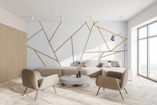 Wallstickers Geometrisk linje