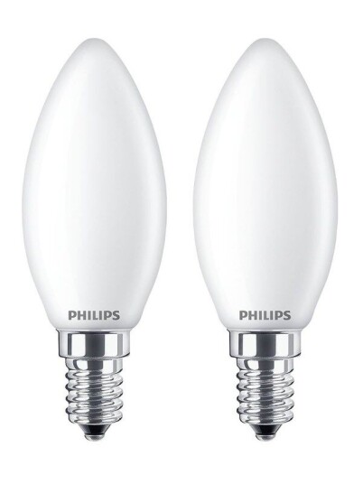 Philips LED-lyspære LED classic 25W B35 E14 WW FR ND 2PF/6 E14 Philips LED-lyspære LED classic 25W B35 E14 WW FR ND 2PF/6 E14