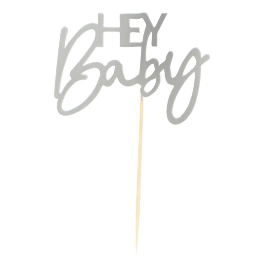 Ginger Ray Cupcake Toppers Hey Baby - 12-pakning