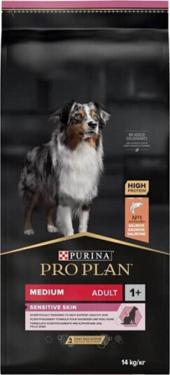 Purina Pro Plan Medium Adult Hundefôr med Laks for Sensitive Hud 14 kg Purina Pro Plan Medium Adult Hundefôr med Laks for Sensitive Hud 14 kg