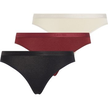 Calvin Klein Truser 3P Modern Logo Holiday Bikini Mixed bomull Large Dame