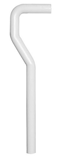 Faluplast 8073322 Utløpsrør 610 x 40 x 160 mm S bøyd Innendørsavløp