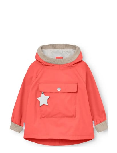 MINI A TURE Matbabyvito Fleece Lined Spring Anorac. Grs   Coral   9M/74