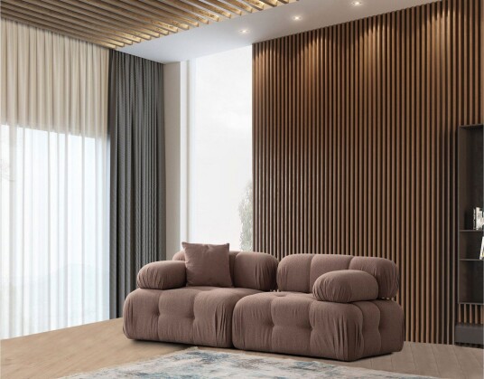 Belgin Boblende Sofa 2 seter Cappuccino