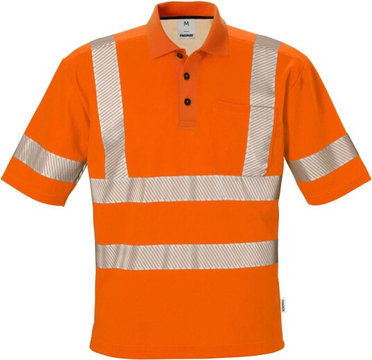 Fristads Høy Synlighet Pikétrøye Cl 3 7406 PHV Hi vis Oransje 4XL Fristads Høy Synlighet Pikétrøye Cl 3 7406 PHV Hi vis Oransje 4XL