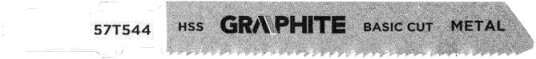 Graphite 57T544 Stikksagblad - 21 TPI, HSS, T-tange, 76mm, 2 stk.