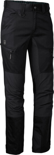 Deerhunter Men's Rogaland Stretch Trousers with Contrast 48 Regular, Black