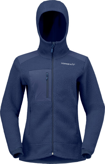 Norrøna Women's Trollveggen Warm3 Zip Hood Indigo Night L
