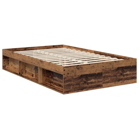 Sengestamme med hodegjerde Gammelt tre 120 x 200 cm Massiv furu Sengestamme med hodegjerde Gammelt tre 120 x 200 cm Massiv furu