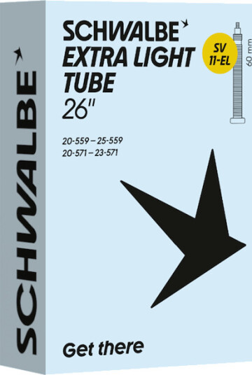 Schwalbe Extra Light slange 26"x0,80-1,00 (20/25-559) 60mm racerventil