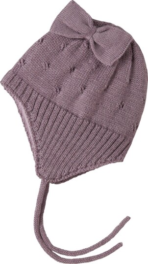Name It Wrilla Bow Wool Knit Hat Rosa 47/48