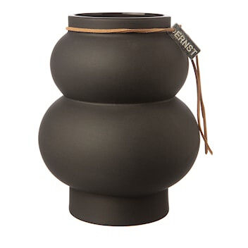 Vase Kurvete Mørkegrå 21,5 cm