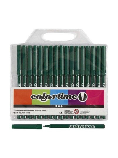 Creativ Company Dark green markers 18st. Creativ Company Dark green markers 18st.