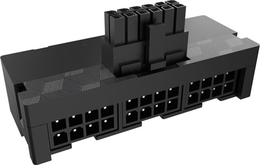 Akasa G Nexus P24   Strømkoblingsadapter   12+4 Stifts Pci Express 5.0 Strøm Hann Vinklet Til 8 Stiftskontakt Hunn Rett