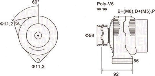 Dynamo MAGNETI MARELLI 063731299010