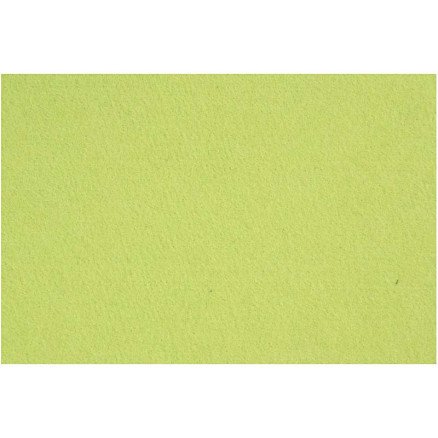 Diverse Hobbyfilt ark 42x60 cm tykkelse 3 mm lys grønn 1 ark