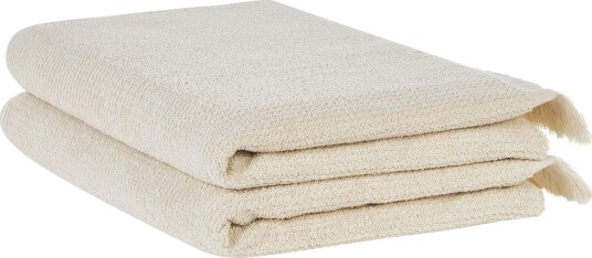 Håndkle Atiu sett på 2 Beige Beige