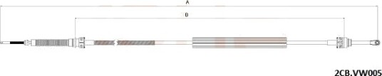 Kabel, girmekanisme COFLE 2CB.VK005 Kabel, girmekanisme COFLE 2CB.VK005