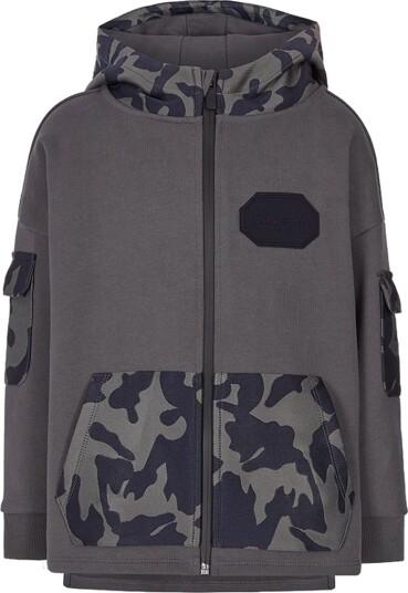 Emporio Armani Cardigan   Koksgrå m. Camouflage   Emporio Armani   4 år 104   Cardigan