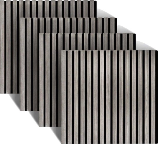 Akustiske Veggpaneler 60 x 60 cm Trefiner 4 Stk