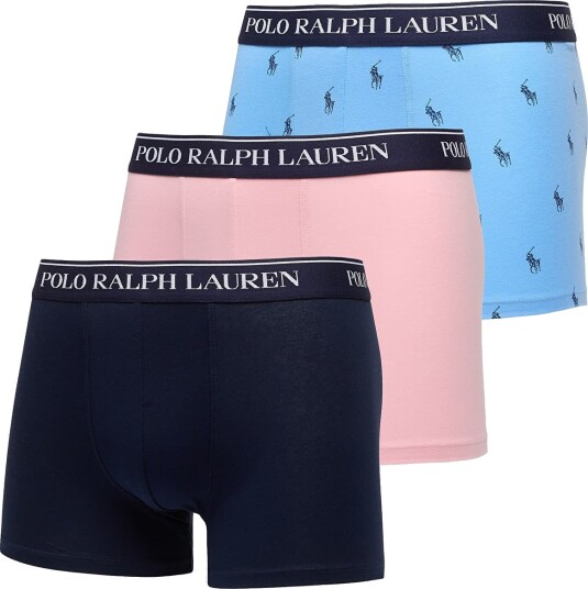 Polo Ralph Lauren Classic Stretch Cotton Trunk 3 Pack Pink M