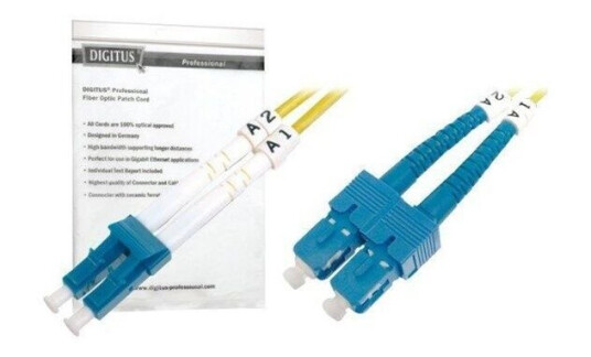 DIGITUS patch cable 10 m yellow Gul 10 meter