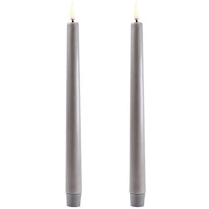 Uyuni LED Kronelys 2,3 x 25,5 cm Grå