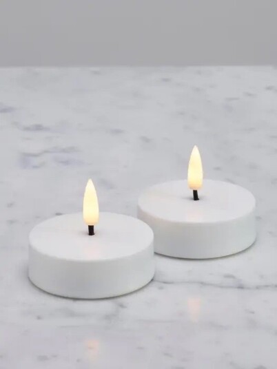 Norway Design Studio LED Store T lys 6,3cm hvit