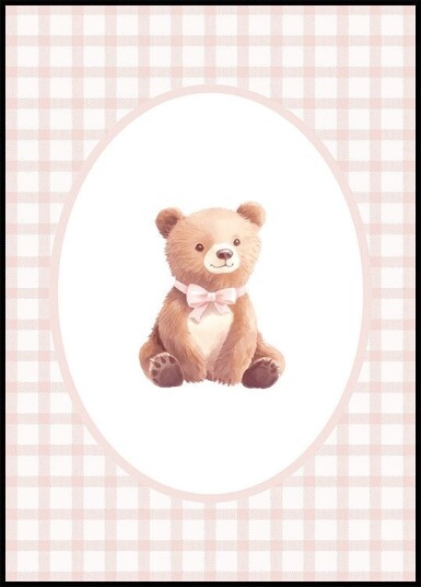 Bear Watercolor Plakat Plakat / 40x50cm
