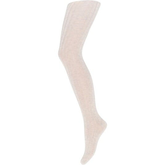 MP Danmark 130 Bomull Rib Tights 499 Creme Melange 90