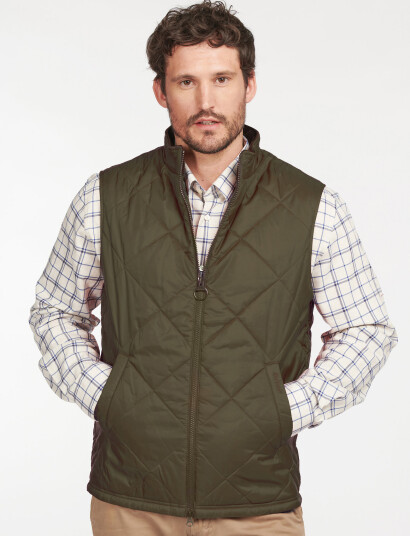Barbour Barbour Finn Quilted Gilet - Khaki green - XL