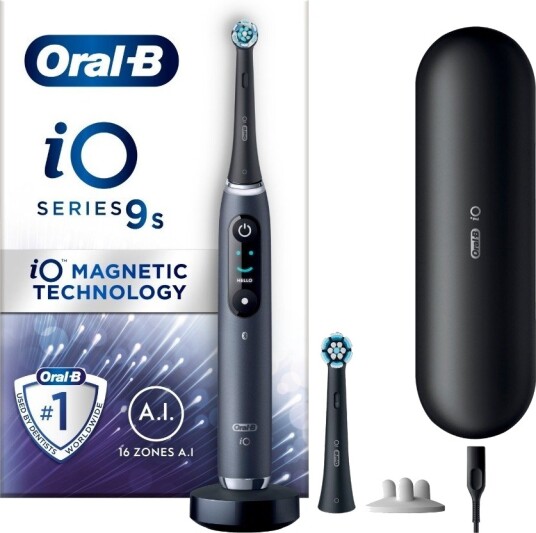 Oral-B iO 9s Elektrisk Tannbørste med Bluetooth og 7 Programmer - Svart Onyks