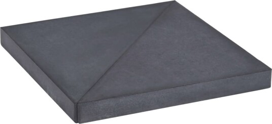 vidaXL Vektplate for parasoll svart granitt firkantet 15 kg