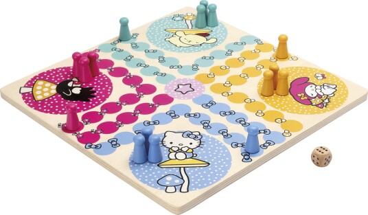 Hello Kitty Barnespill Ludo Fia Brettspill Multi Mønster
