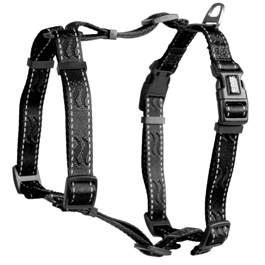 Rufus H Justerbar Hundevest L/XL 25 mm Svart fra Selected by ZOO