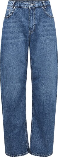 My Essential Wardrobe Jeans Barrel Mwremmie 174   DARK BLUE VINTAGE WASH   35 x 29