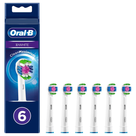 Oral-B 3D White børstehoder CleanMaximiser 6 stk.