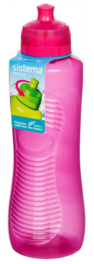 Sistema - 800ml Gripper Bottle Pink Online Range