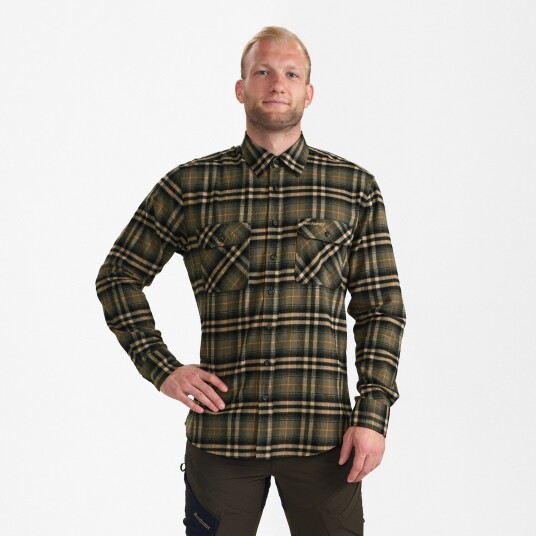Deerhunter Carson Shirt Mens Green Check 47/48 47/48