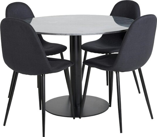 Venture Home Spisegruppe Venture Home Estelle med 4 Pobbie Stoler Polyester GR20488