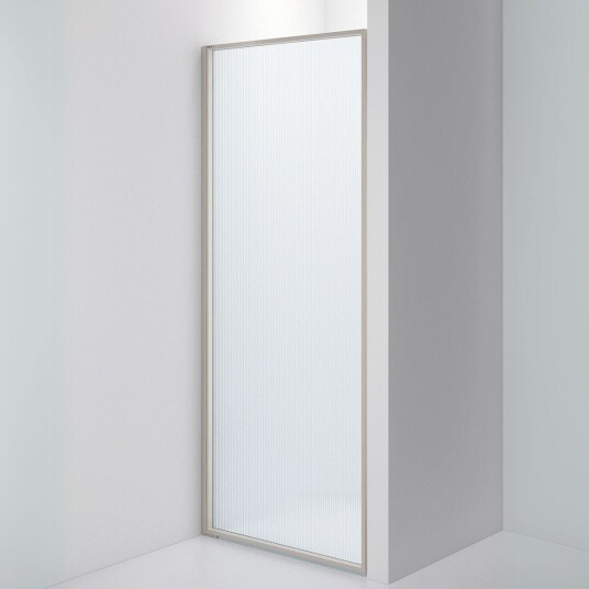 INR Iconic Nordic Rooms Dusjvegg Edge 2 Måltilpasset - Venstre / Stone Sway Glass