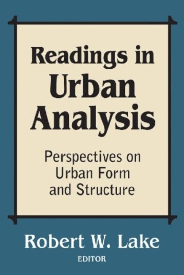 Readings In Urban Analysis