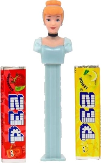 Disney Prinsesse Cinderella Pez Holder med 3 stk Pez Pakker USA Import