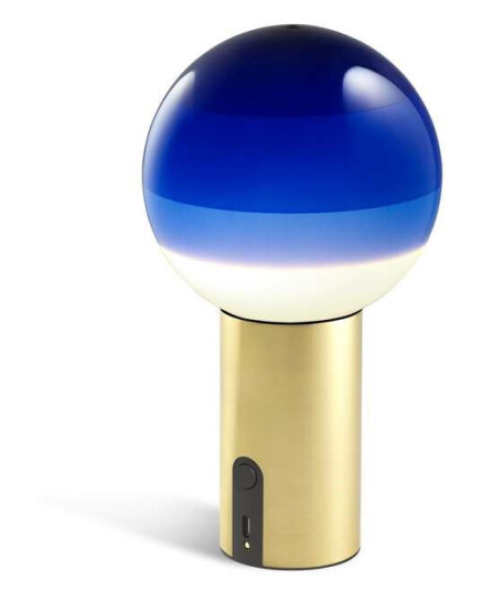 Marset - Dipping Light Portable Blue/Brushed Brass