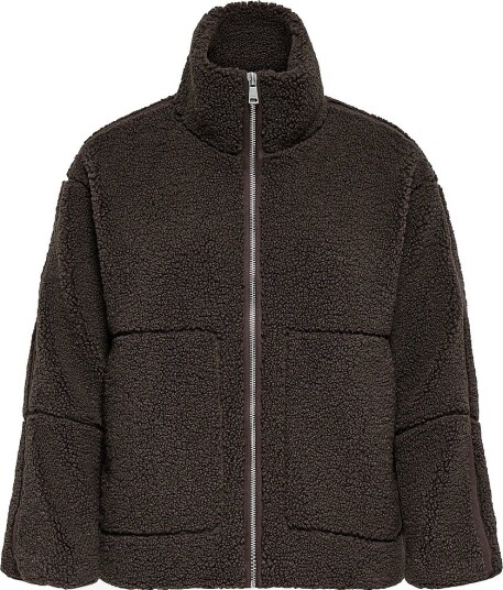 ONLY Carmakoma Caraspen Teddy Jacket Otw Noos Brown 50 52