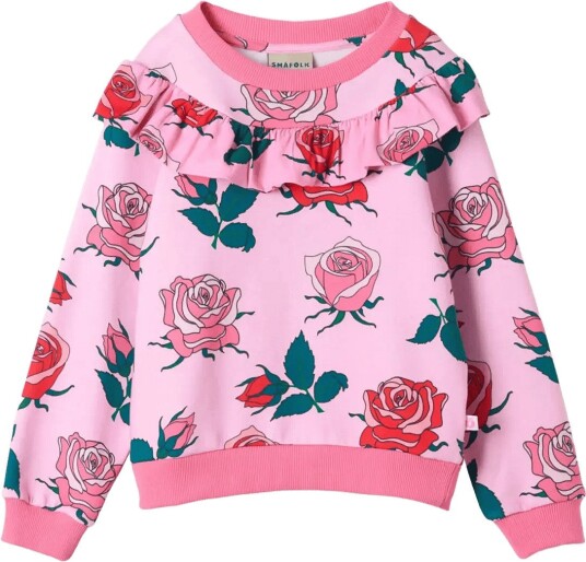 Småfolk | Quincy Sweatshirt With Roses | 98-104