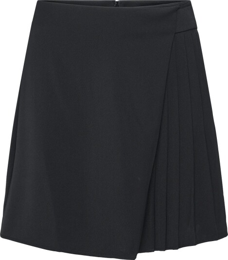 French Connection Vinnie Suiting Pleated Mini Skirt Black 38