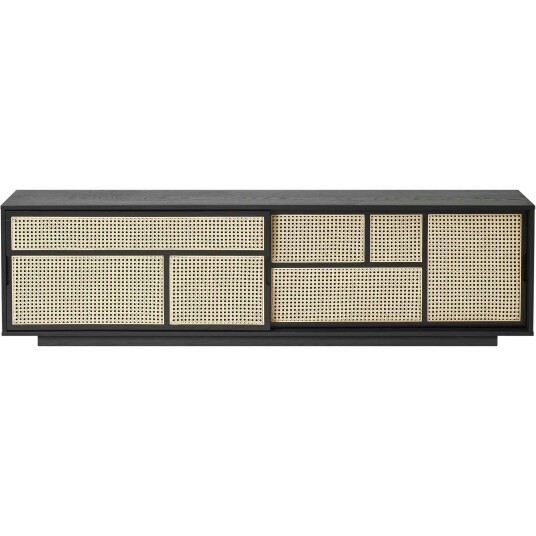 Design House Air sidebord, lavt svart, rotting