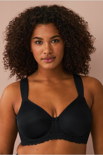 Ellos Plus Collection Spile BH Svart